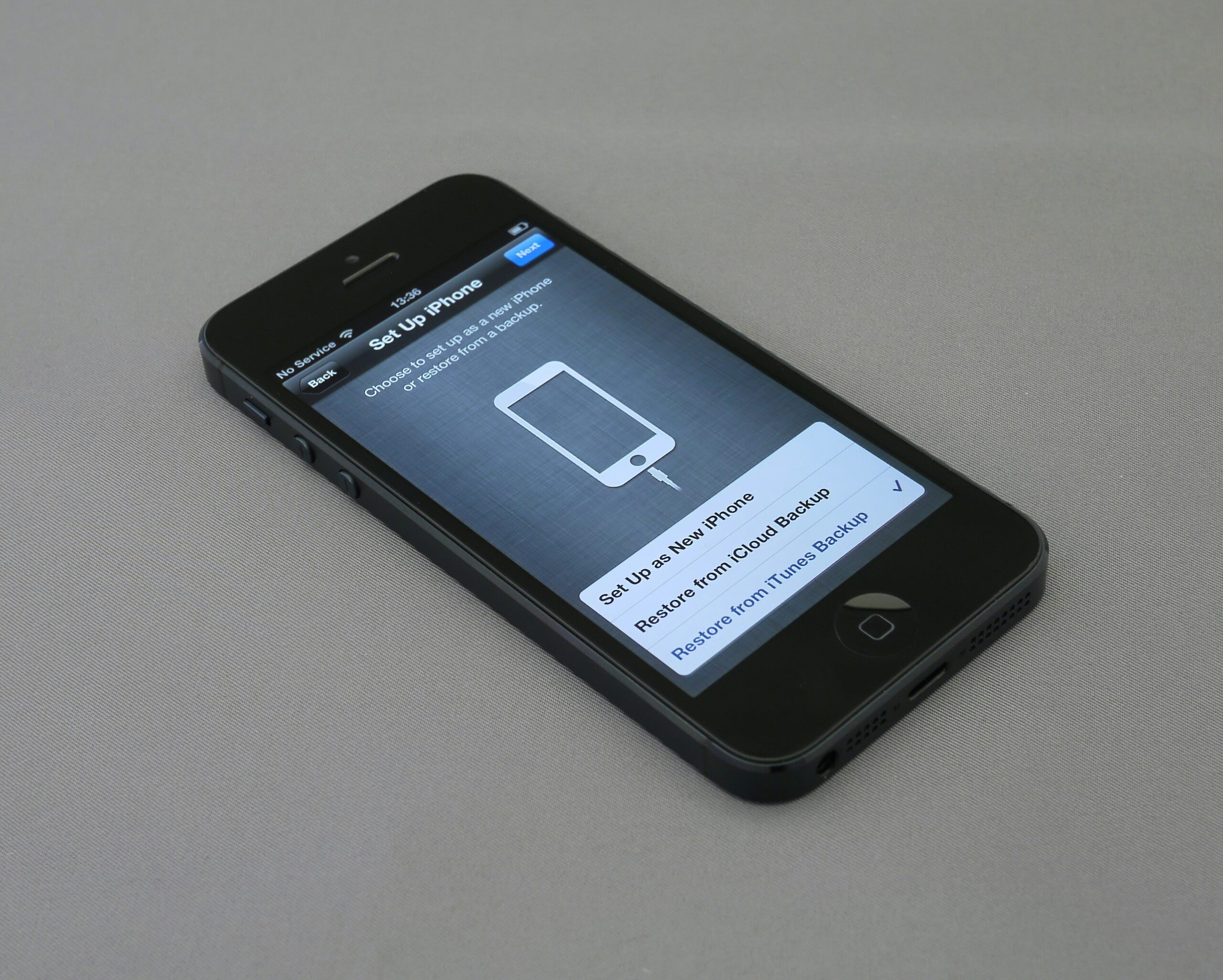Screenshot of iPhone Location Services menu